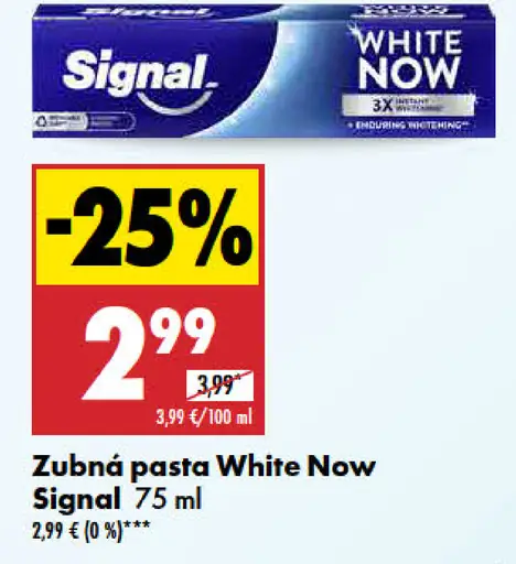 Signal White Now Zubná pasta