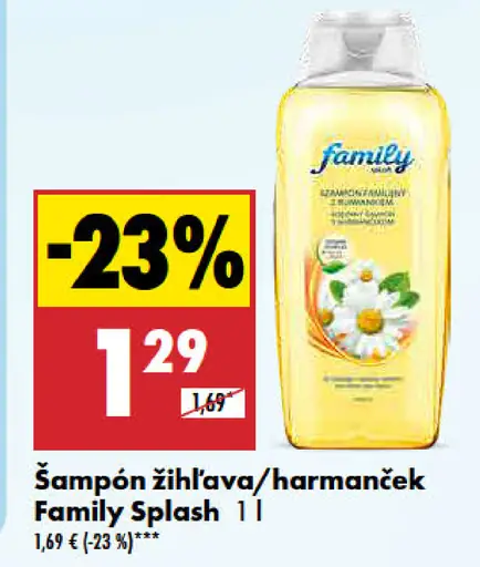 Family Splash Šampón žihľava/harmanček