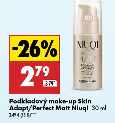 Niuqi Podkladový make-up Skin Adapt/Perfect Matt