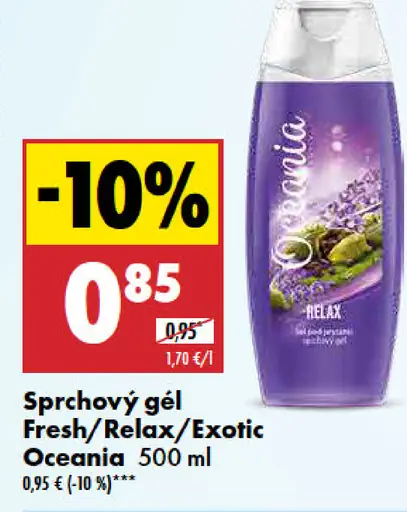 Sprchový gél Fresh Relax Exotic Oceania