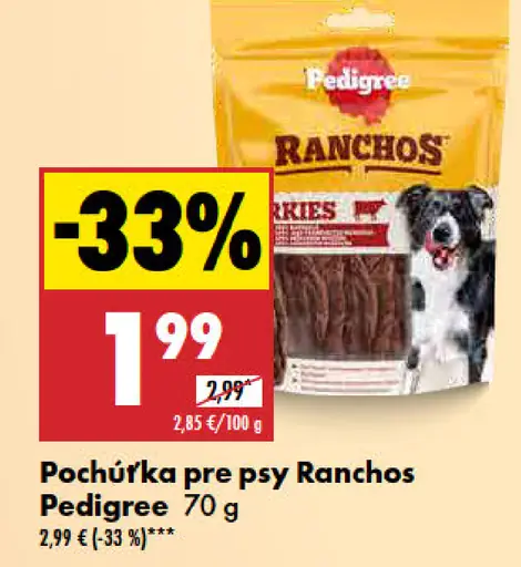 Pedigree Rancho Pochúťka pre psy