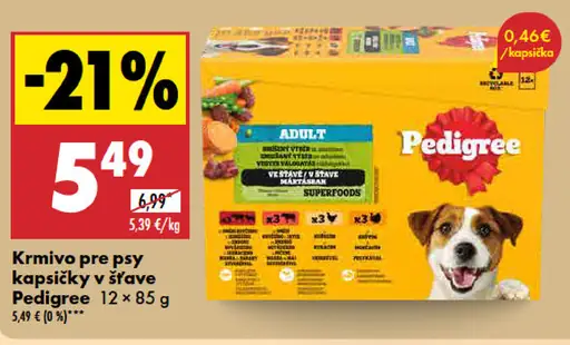 Pedigree Krmivo pre psy v šťave kapsičky