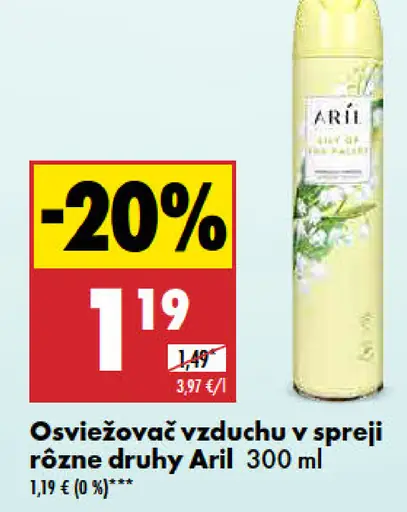 Aril Gélový osviežovač vzduchu