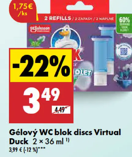Virtual Duck Gélový WC blok discs