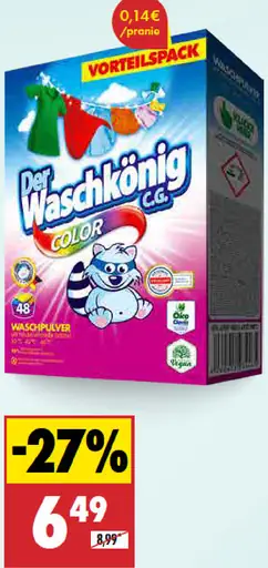 Der Waschkönig Prací prášok Color