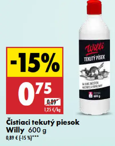 Willy Čistiaci tekutý piesok
