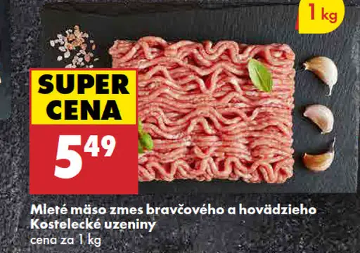 Mleté mäso zmes bravčového a hovädzieho