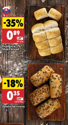 Kváskový share bread