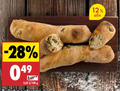 Tyčinka s olivami