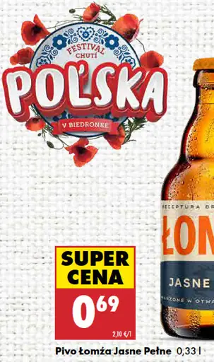 Łomża Jasne Pełne pivo