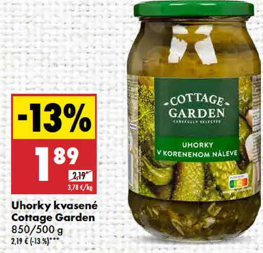 Cottage Garden Uhorky kvasené