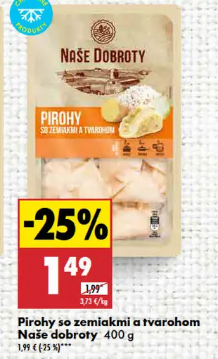 Naše dobroty Pirohy so zemiakmi a tvarohom