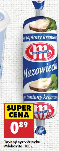 Mlekovita Tavený syr v črievku