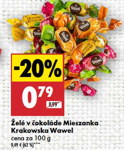 Wawel Želé v čokoláde Mieszanka Krakowska
