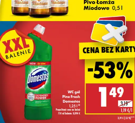 WC gél Domestos Pine Fresh