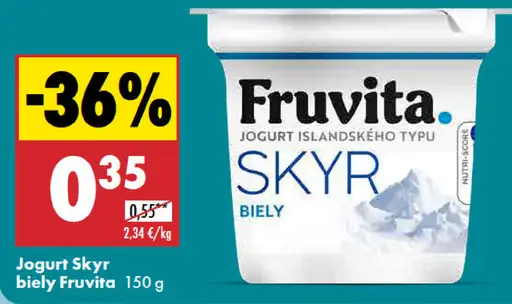 Fruvita Jogurt Skyr biely