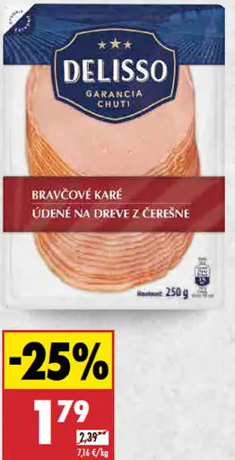 Delisso Bravčové karé údené 80%
