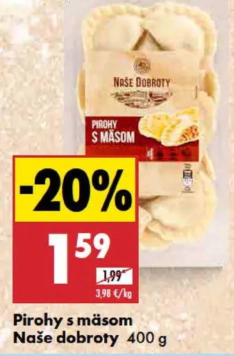 Naše dobroty Pirohy s mäsom