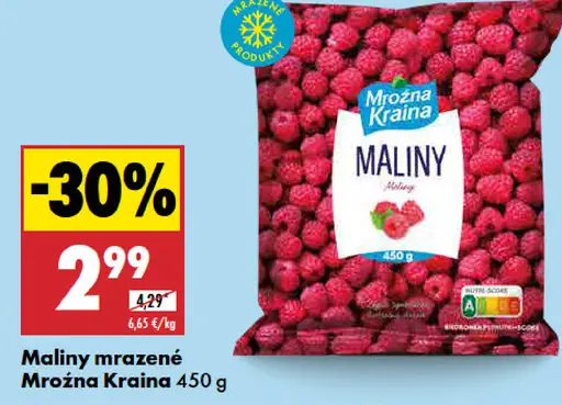 Mrożna Kraina Maliny mrazené