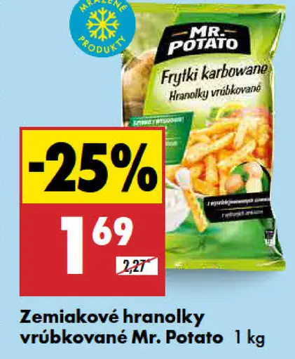 Zemiakové hranolky vrúbkované Mr. Potato