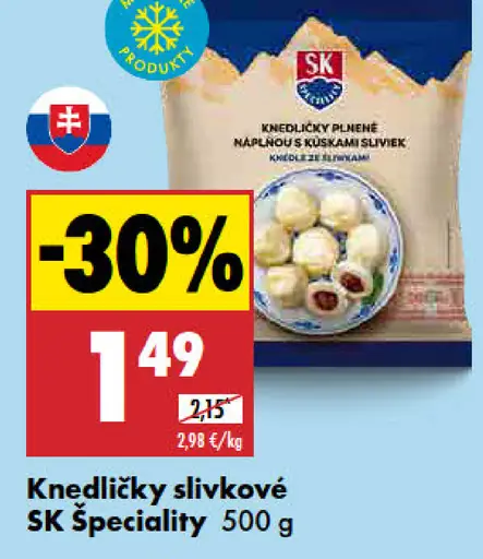 SK Špeciality Knedličky slivka a škorica