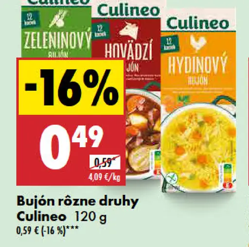 Culinee Bujón rôzne druhy