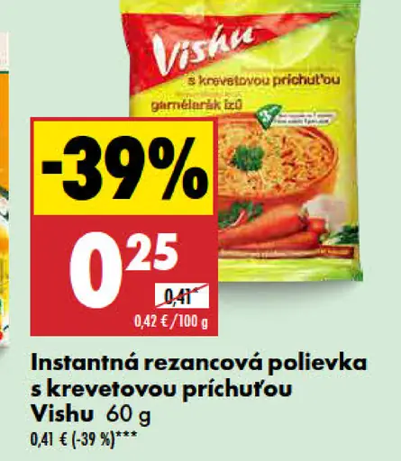 Vifisu Instantná rezancová polievka s krevetovou príchuťou