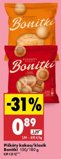 Bonitki piškóty kakaové