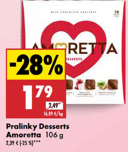 Deserts Amoretta pralinky
