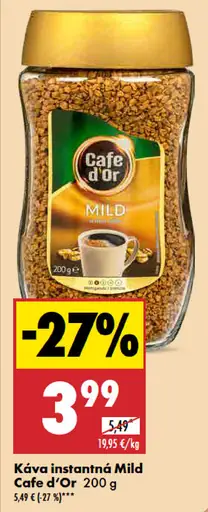 Cafe d'Or Káva instantná Mild