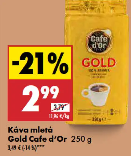 Cafe d'Or Káva instantná Gold