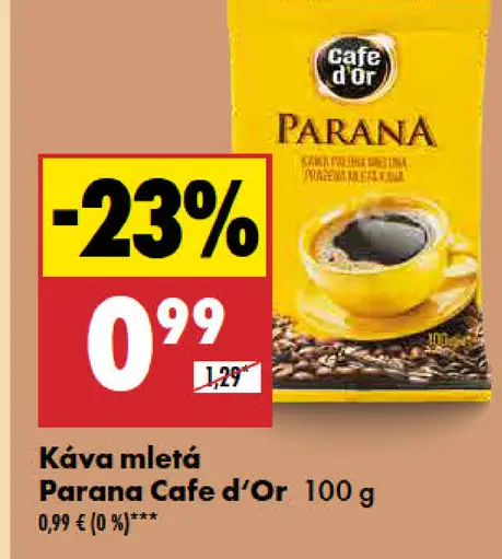Parana cafe d'Or Káva mletá