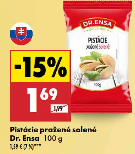 Pistácie pražené solené