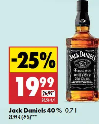Jack Daniels 40 %