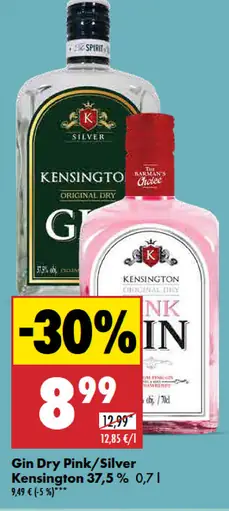 Gin Dry Pink/Silver Kensington 37,5 %