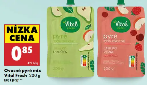 Vital Fresh Ovocné pyré mix