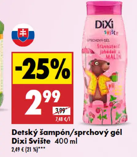 Dixi Svište Detský šampón/sprchový gél