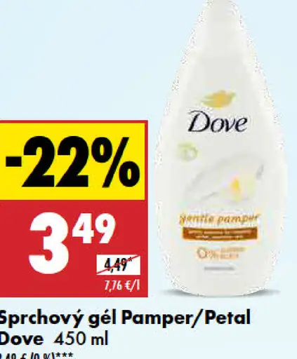 Dove Sprchový gél Pamper/Petal
