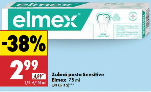 Elmex zubná pasta Sensitive