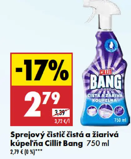 Cillit Bang Expert čistá a žiarivá kúpeľňa
