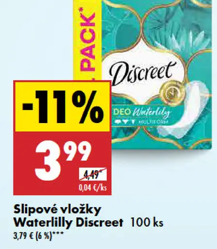 Discreet Waterlilly Slipové vložky