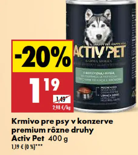 Activ Pet konzervy premium