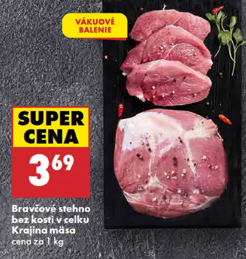 Bravčové stehno bez kosti v celku