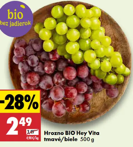 Hey Vita Hrozno BIO tmavé/biele