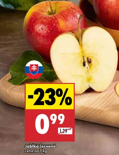 Červené jablká