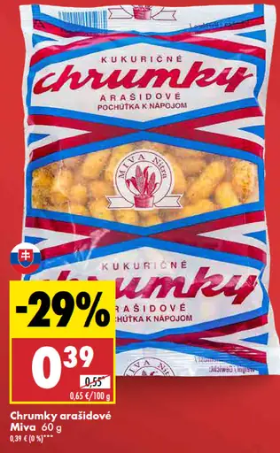 Miva Arašidové chrumky