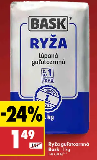 Bask ryža guľatozrnná