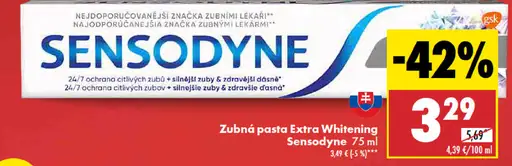Sensodyne Extra Whitening zubná pasta 2 x