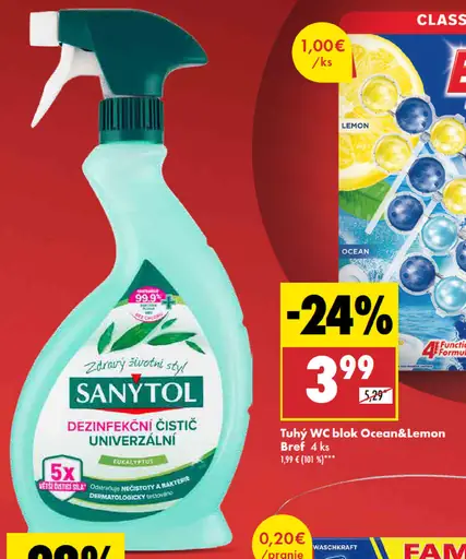 Sanytol Univerzálny dezinfekčný čistiaci prostriedok