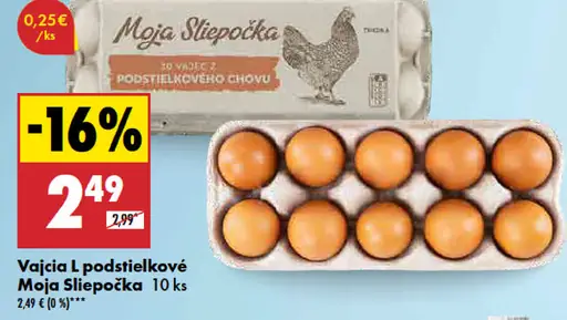 Moja Sliepočka Vajcia L podstielkové